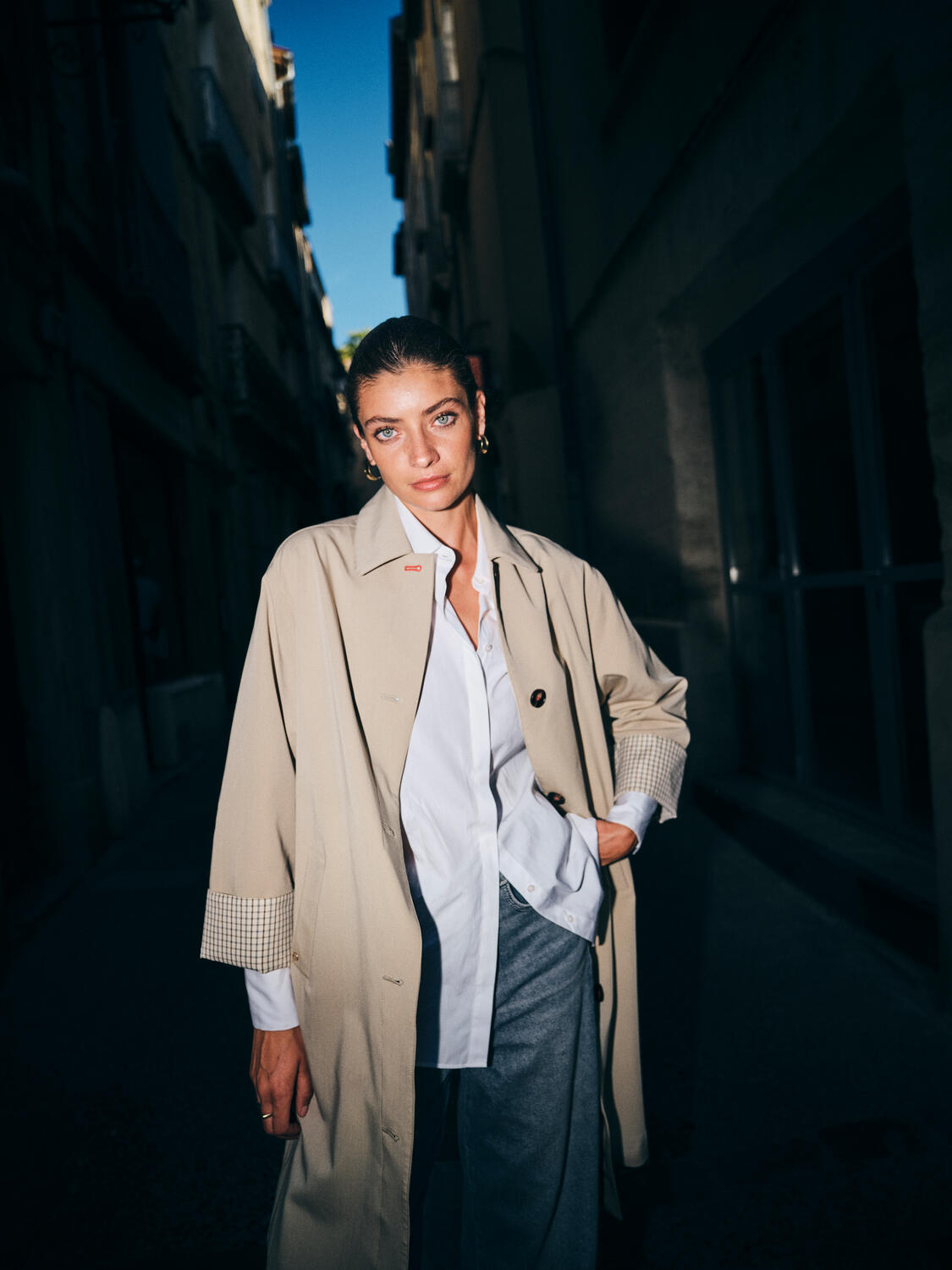 Riko Bora trenchcoat – Twill